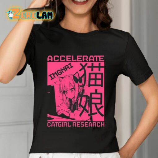 Accelerate Imgnai Catgirl Research Shirt