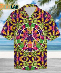 Amazing Hippie Jungle Cats Hawaiian Shirt