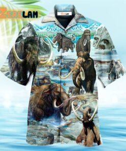 Animals Back To Time Mammoth Alive Hawaiian Shirt