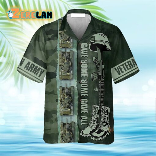 Army Tank All Gave Some Some Gave All Hawaiian Shirt