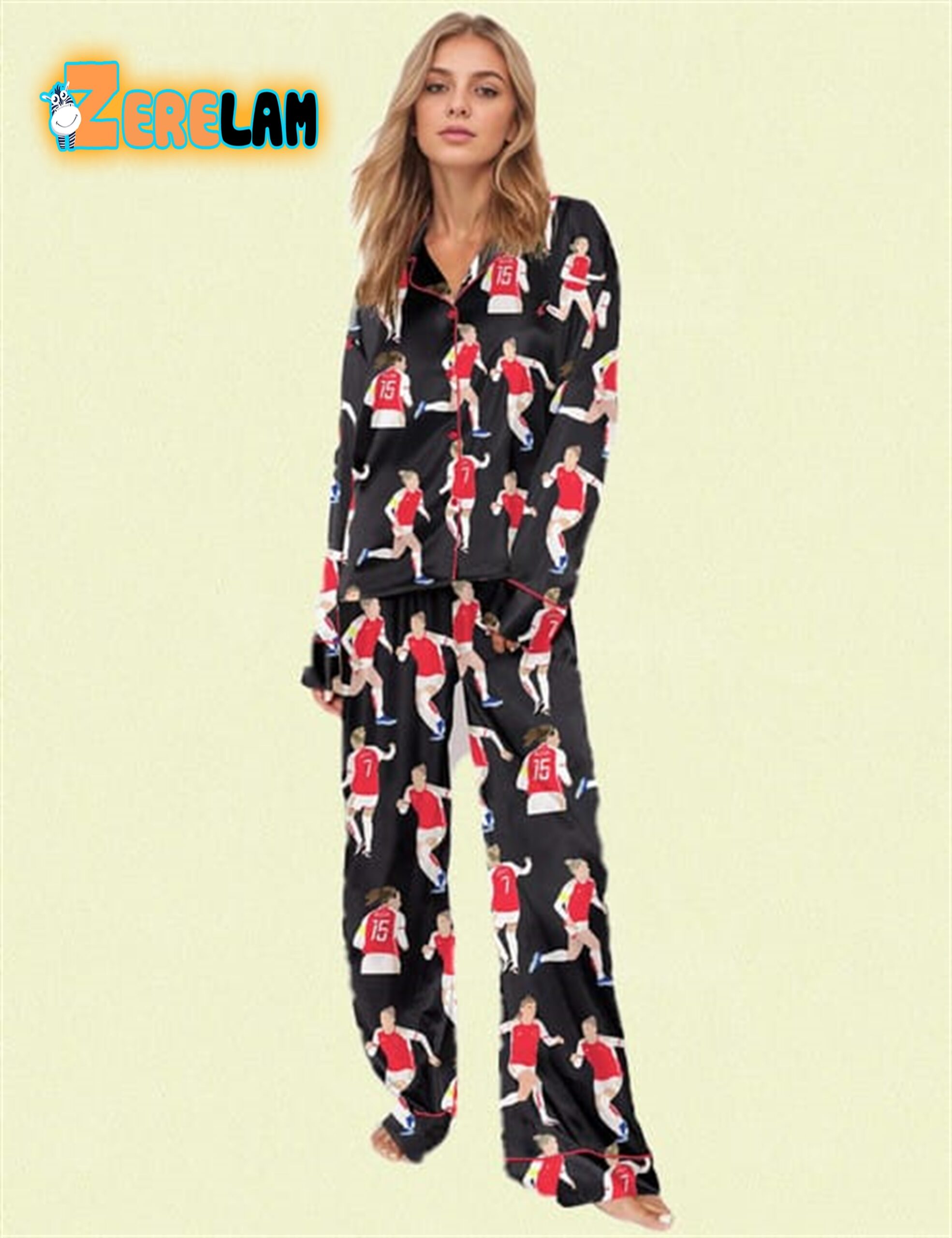 Arsenal Women Players Football Game Pajama Set - Zerelam