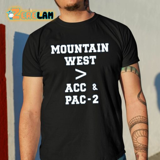 BJ Rains Mountain West More Than Acc And Pac-2 Shirt