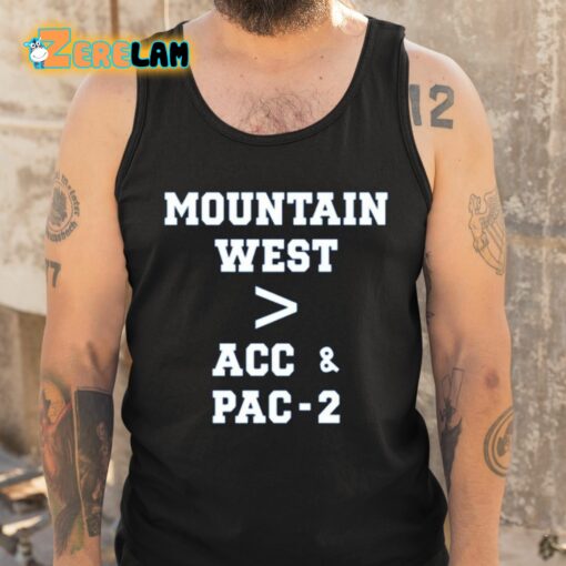 BJ Rains Mountain West More Than Acc And Pac-2 Shirt