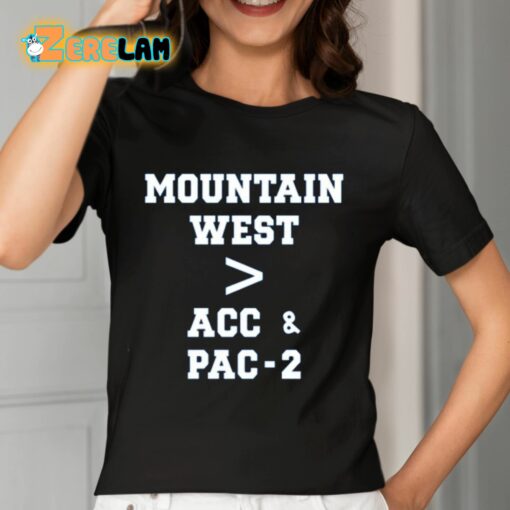 BJ Rains Mountain West More Than Acc And Pac-2 Shirt