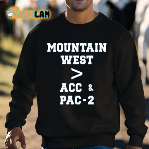BJ Rains Mountain West More Than Acc And Pac-2 Shirt