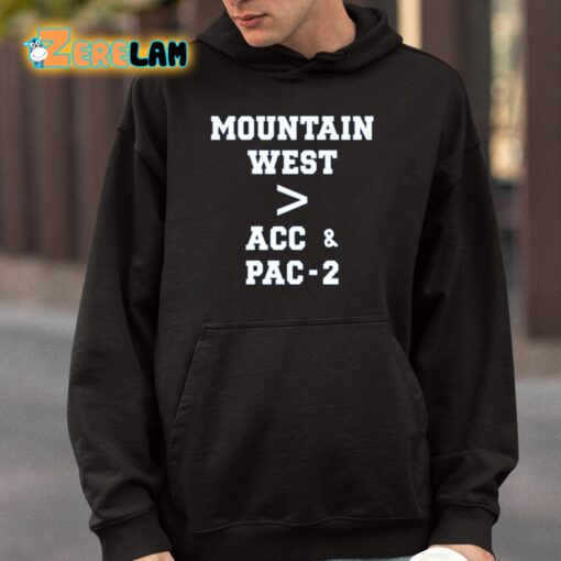 BJ Rains Mountain West More Than Acc And Pac-2 Shirt