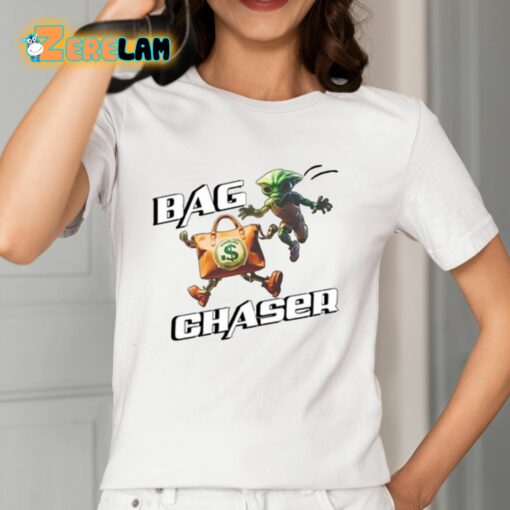 Bag Chaser Alien Chasing Money Bag Shirt