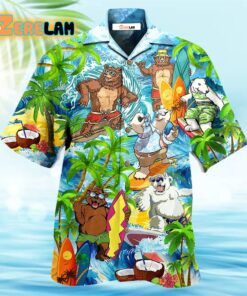 Bear Love Beach Love Animals Hawaiian Shirt