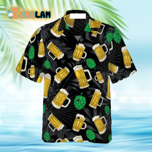 Hop And Beer Mugs Hawaiian Shirt