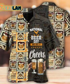 National Beer Day Cheers Hawaiian Shirt