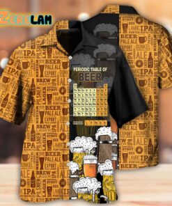 Periodic Table Of Beer Hawaiian Shirt