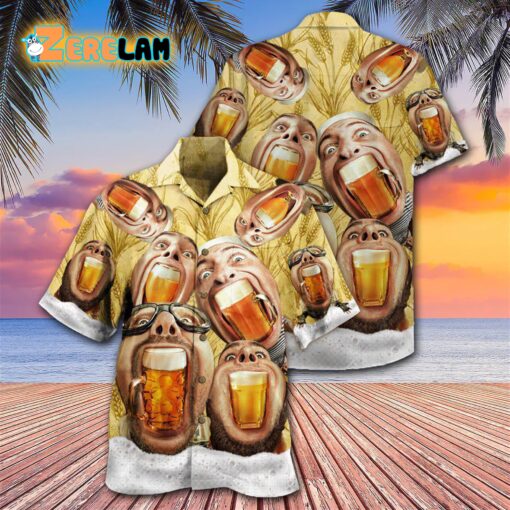 Beer Wish You Were Beer Hawaiian Shirt