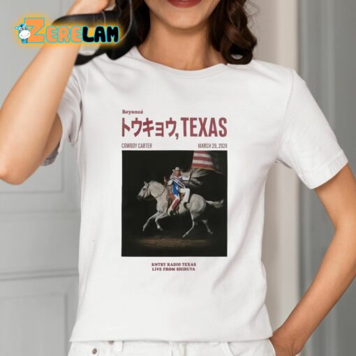 Beyonce Cowboy Carter Texas Kntry Radio Texas Live From Shibuya Shirt