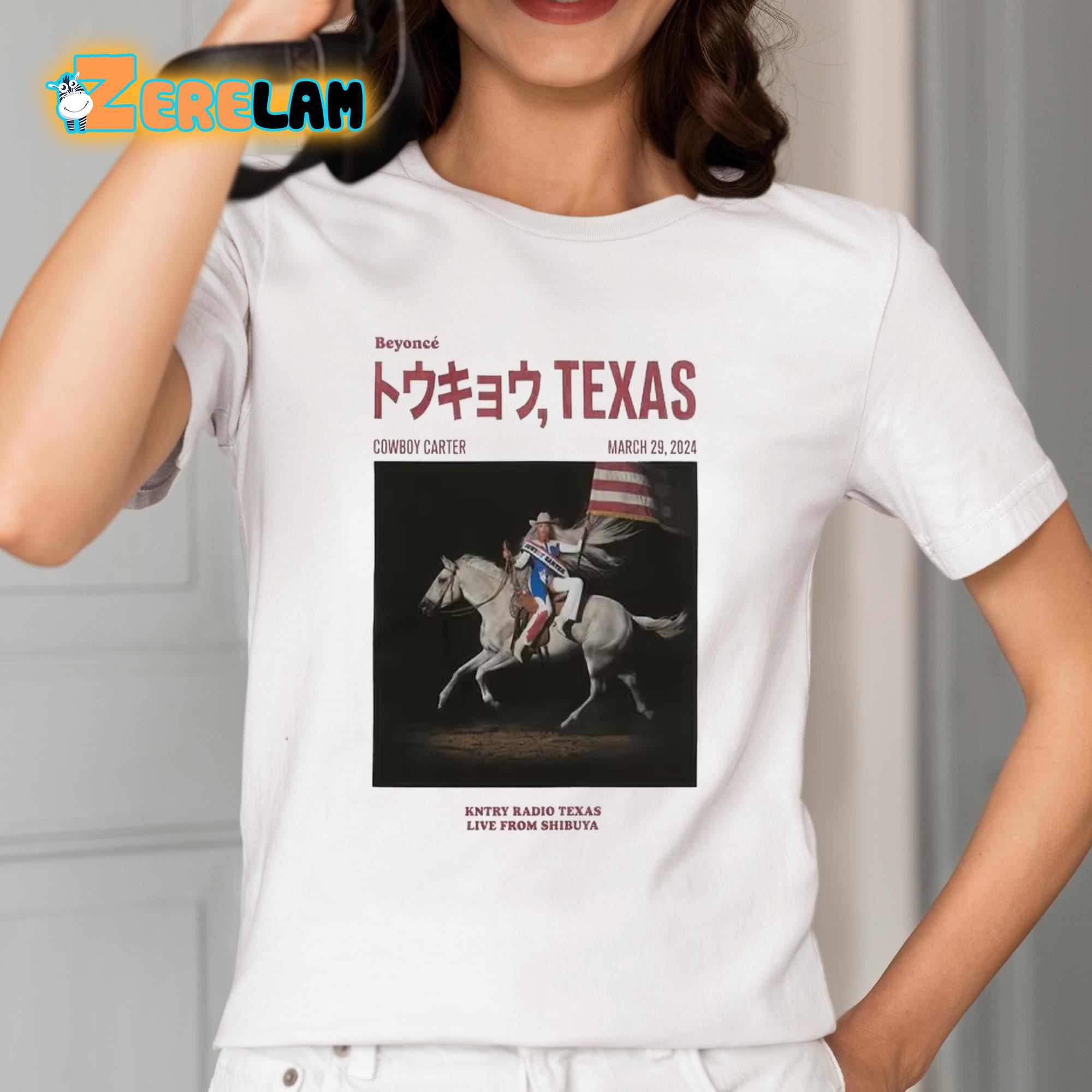Beyonce Cowboy Carter Texas Kntry Radio Texas Live From Shibuya Shirt 12 1