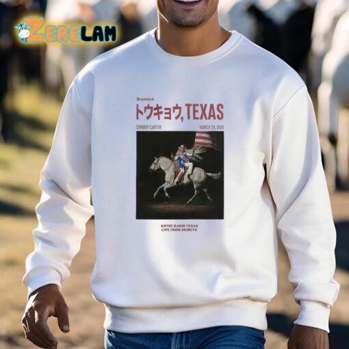 Beyonce Cowboy Carter Texas Kntry Radio Texas Live From Shibuya Shirt