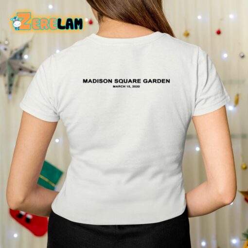 Billie Madison Square Garden March 15 2020 Shirt