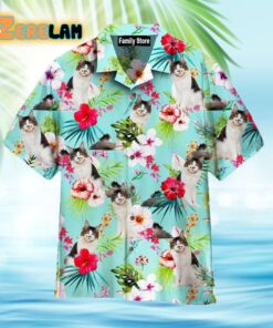 Blue Classic Tropical Maine Coon Cats Lover Hawaiian Shirt