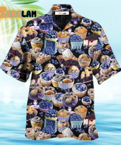 Blueberry Cupcake Baking Lover Hawaiian Shirt