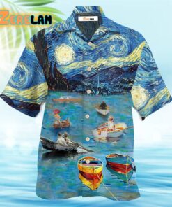 Boat Mysterious Art Sky Hawaiian Shirt