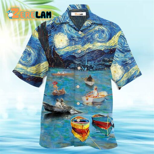 Boat Mysterious Art Sky Hawaiian Shirt