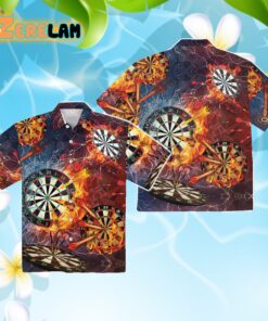 Born To Play Darts Hawaiian Aloha Shirt