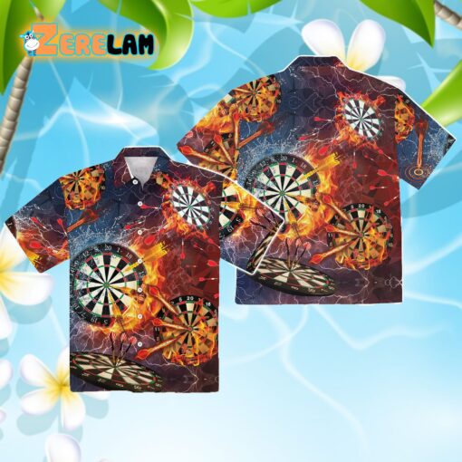 Born To Play Darts Hawaiian Aloha Shirt