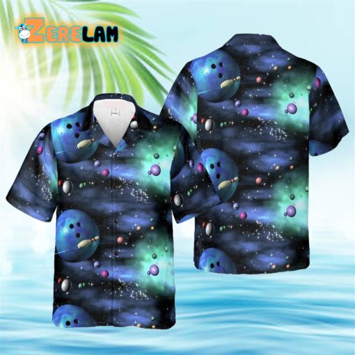 Bowling Galaxy The Universe Hawaiian Shirt