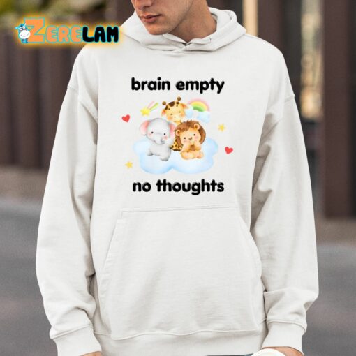 Brain Empty No Thoughts Shirt