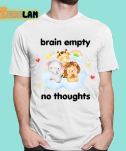 Brain Empty No Thoughts Shirt 16 1