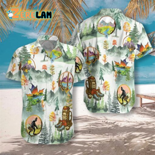 Camping And Hiking Trekking Hawaiian Shirt