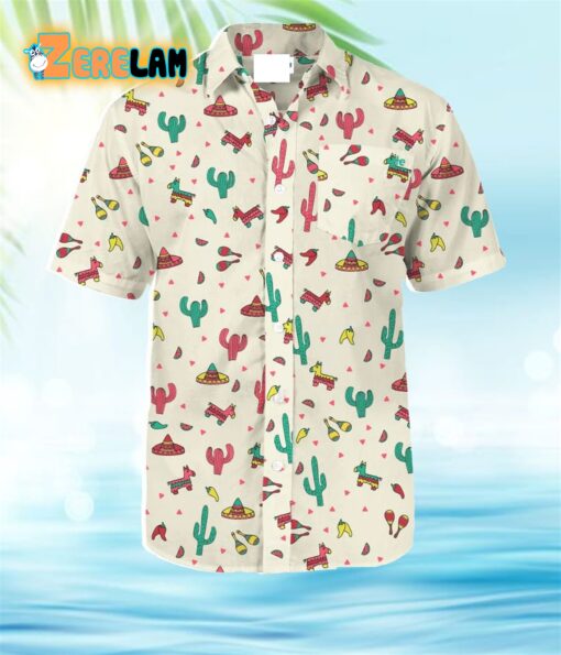 Cantina Captain Cactus Pinata Hawaiian Shirt