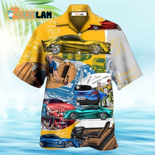 Car Auto Detailing Automobile Center Hawaiian Shirt