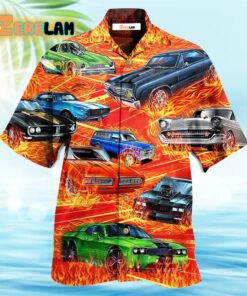 Car On Fire Cool Hawaiian Shirt