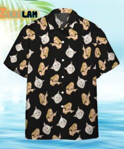 Cat And Girl Hawaiian Shirt