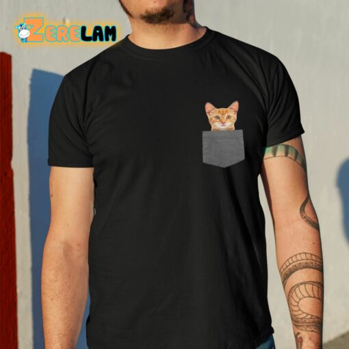 Cat In Pocket Shirt