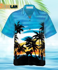 Cat Love Sunset Hawaiian Shirt
