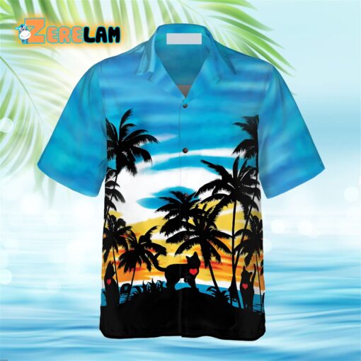 Cat Love Sunset Hawaiian Shirt