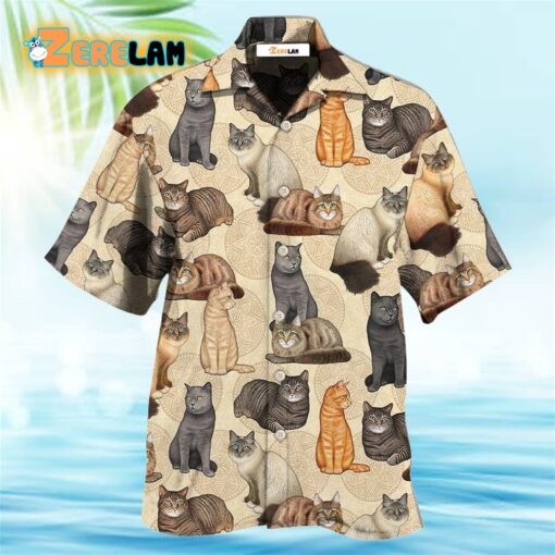 Cat Make Me Happy Hawaiian Shirt