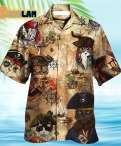 Cat Pirate Vintage Cool Hawaiian Shirt