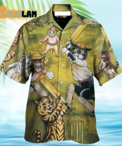 Cricket Cat Play Funny We Love Cricket Hawaiian Shirt