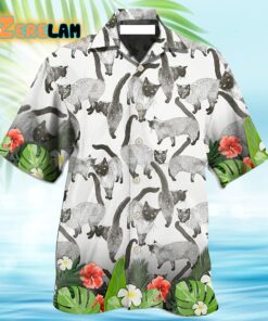 Siamese Cat Lovely Tropical Style Hawaiian Shirt
