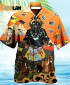 Enchanting Tarot Cat Hawaiian Shirt