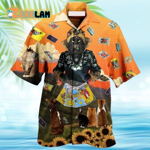 Cat Tarot Cool Style Hawaiian Shirt