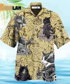 Cat Warrior Strong Hawaiian Shirt