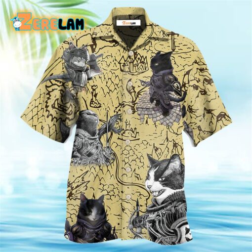 Cat Warrior Strong Hawaiian Shirt