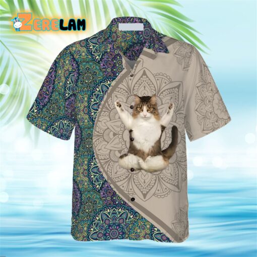 Cat Yoga Hawaiian Shirt