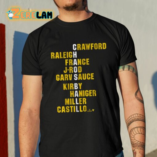 Chaos Ball Crawford Raleigh France J-rod Garv Sauce Kirby Haniger Miller Castillo Shirt