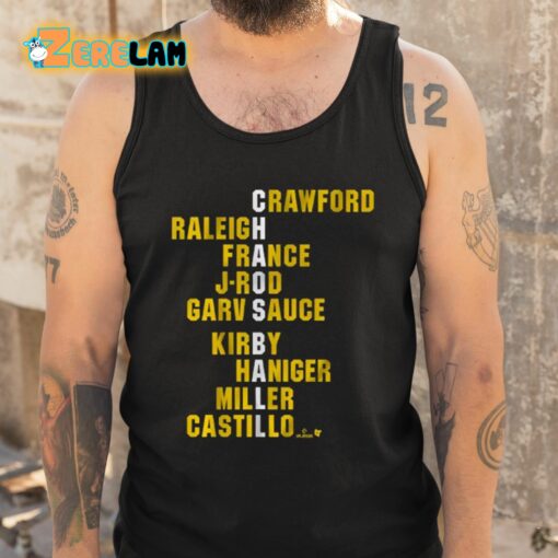 Chaos Ball Crawford Raleigh France J-rod Garv Sauce Kirby Haniger Miller Castillo Shirt
