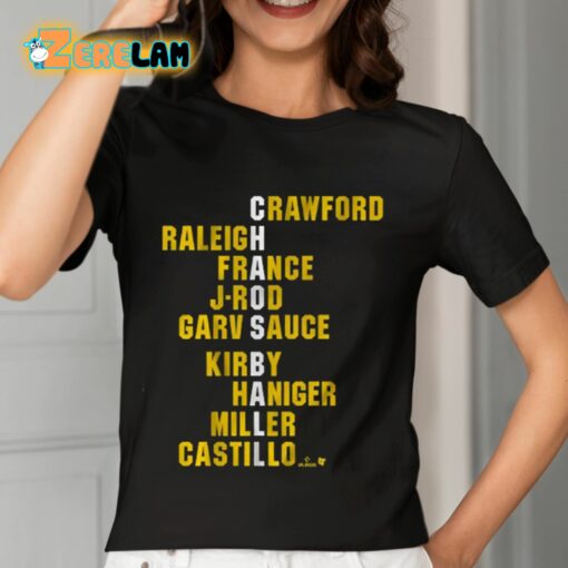 Chaos Ball Crawford Raleigh France J-rod Garv Sauce Kirby Haniger Miller Castillo Shirt