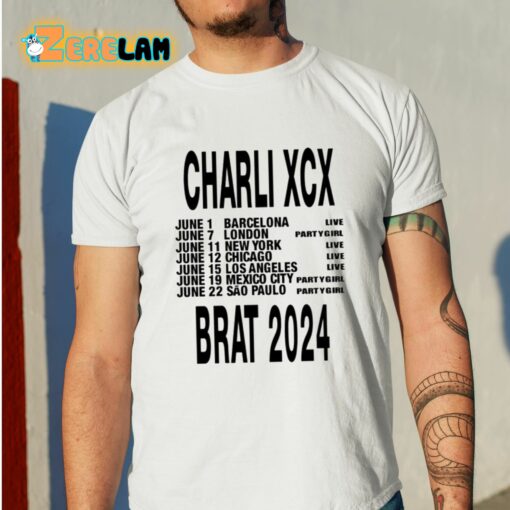 Charli Xcx Brat 2024 Shirt